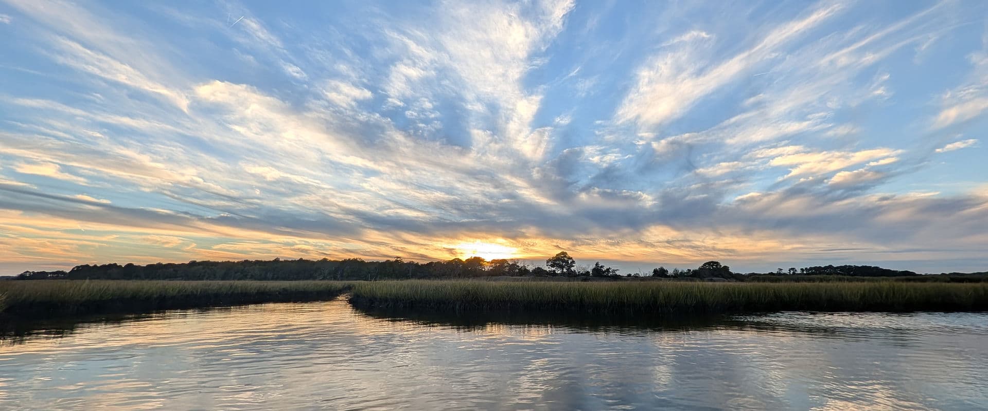 Kayaking at sunset